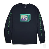 Milkavelli x Nobodies Home 'Channel Surfing' Long Sleeve T-Shirt (Various Designs)-Blah-T-Shirt-S-Ozzy S. Thompson-TEE000138-Blah Records