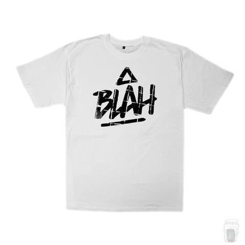 Blah 'Aesthetic' T-shirt (White)-Blah-T-Shirt-Blah Records