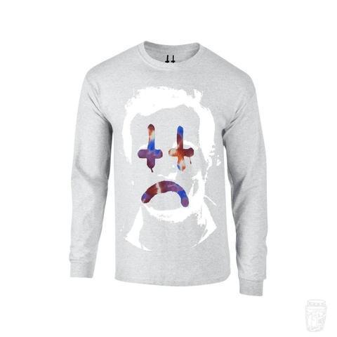 'Cross Face Bill Murray' Long Sleeve T-Shirt-Lee Scott 'Cross Face'-T-Shirt--Blah Records