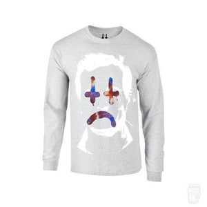 'Cross Face Bill Murray' Long Sleeve T-Shirt-Lee Scott 'Cross Face'-T-Shirt-Blah Records