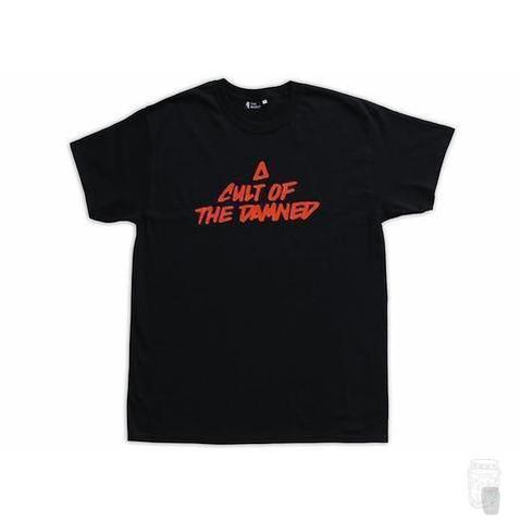 'Cult of The Damned' T-Shirt (Black)-Blah-T-Shirt-S-Black/Red-TEE00020-Blah Records