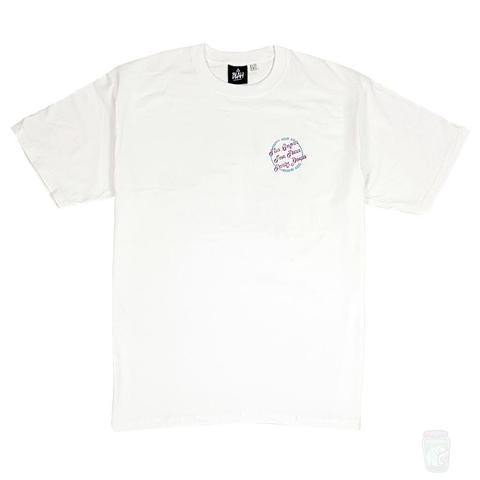 'Happy Hour' T-Shirt (White)-Blah-T-Shirt--Blah Records