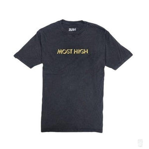 Lunar C 'Most High' Embroidered T-Shirt-Blah-T-Shirt--Blah Records