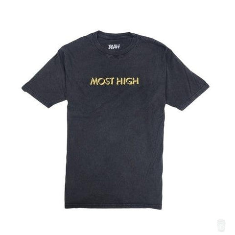 Lunar C 'Most High' Embroidered T-Shirt-Blah-T-Shirt-Blah Records