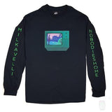 Milkavelli x Nobodies Home 'Channel Surfing' Long Sleeve T-Shirt (Various Designs)-Blah-T-Shirt-S-Bobby Laser Gun-TEE000132-Blah Records