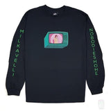 Milkavelli x Nobodies Home 'Channel Surfing' Long Sleeve T-Shirt (Various Designs)-Blah-T-Shirt-S-DVL Mitch Hedberg-TEE000134-Blah Records