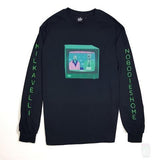 Milkavelli x Nobodies Home 'Channel Surfing' Long Sleeve T-Shirt (Various Designs)-Blah-T-Shirt-S-Robot Anchors-TEE000140-Blah Records