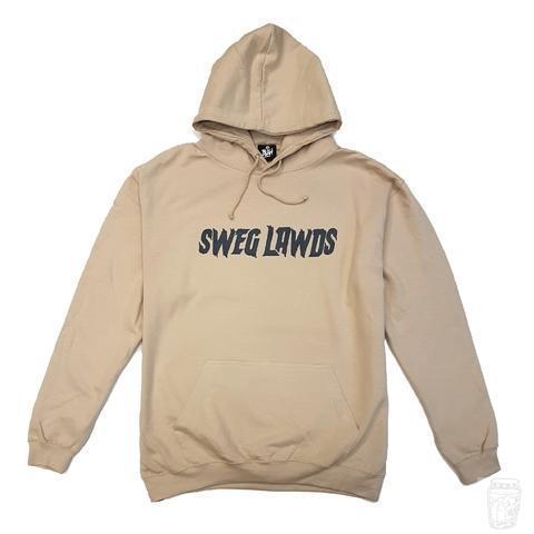 'SWEG LAWDS' Hoodie (Sand)-Blah-Hoodie-Blah Records