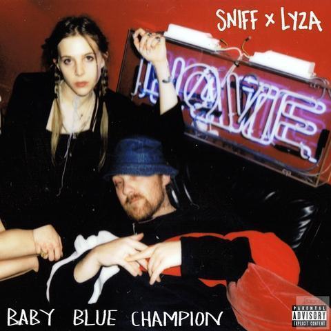 Sniff x Lyza Jane 'Baby Blue Champion EP' (Cassette)-Blah Records-Cassette-CAS00058-Blah Records